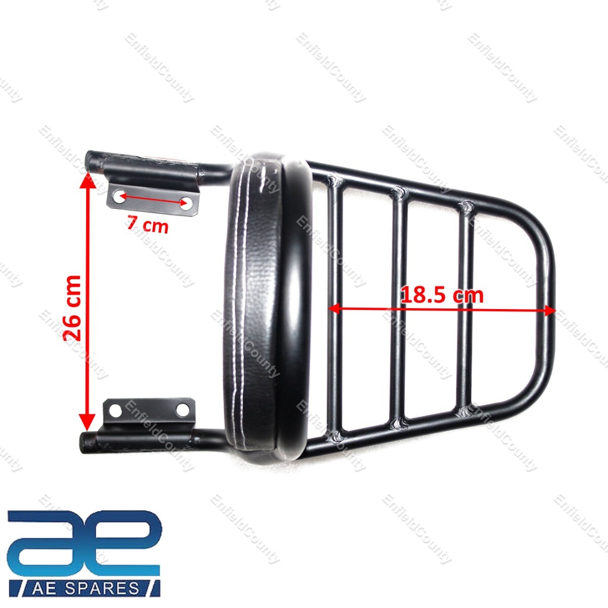 Fits Royal Enfield Twins Interceptor 650 Rear Luggage Rack & Back Rest Cushion 