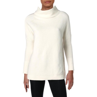 Женская туника-пуфик Free People, белая туника-свитер в рубчик с напуском, L BHFO 4039