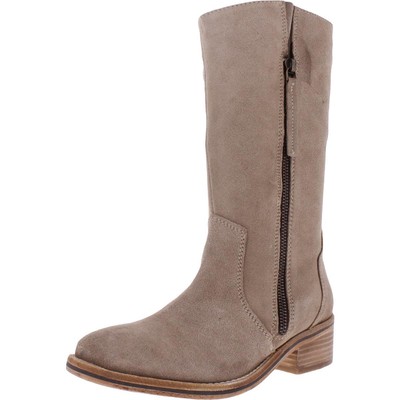 

Diba True Womens Collide Кожаные сапоги без застежки до середины икры Обувь BHFO 6795, Taupe suede, Collide