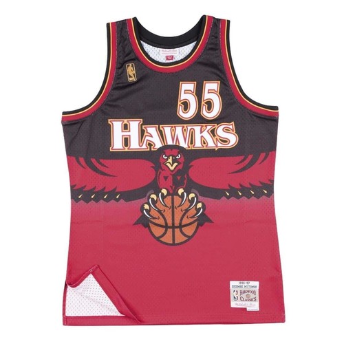 Мужская Mitchell & Ness NBA Swingman Road Jersey Atlanta Hawks 96 Dikembe Mutombo