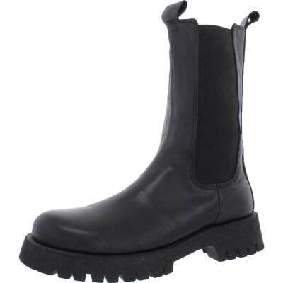 Ботинки Steve Madden Womens Char с кожаной подошвой без застежек до середины икры Туфли BHFO 0870