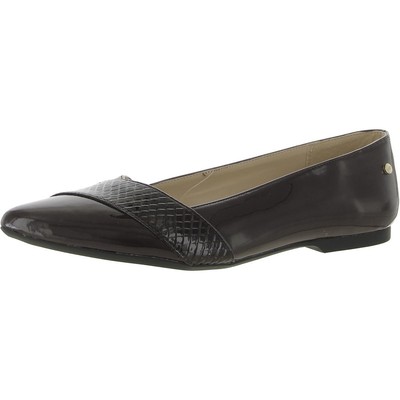 

Коричневые женские лакированные лоферы Jones New York 8.5 Medium (B,M) BHFO 2896, Dark brown/snake, MAUREEN