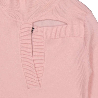 Pre-owned Christopher Kane Ladies Pink Cutout Front Sweater, Size Small