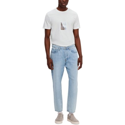 Selected Homme Мужские синие зауженные джинсы средней посадки из денима Slim 34/32 BHFO 0367