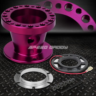 ДЛЯ AE86 COROLLA SW20 MR2 MK 4 ФИОЛЕТОВЫЙ АЛЮМИНИЕВЫЙ ПЕРЕХОДНИК СТУПИЦЫ РУЛЕВОГО КОЛЕСА С 6 ОТВЕРСТИЯМИ