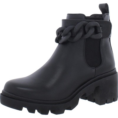 Ботинки челси Steve Madden Womens Amulet с украшением на блочном каблуке Туфли BHFO 0898