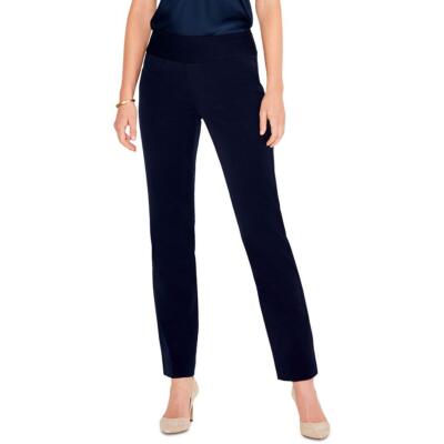 Женские брюки Nic + Zoe Work It из синего трикотажа Стрейч с прямыми штанинами 14 BHFO 9605