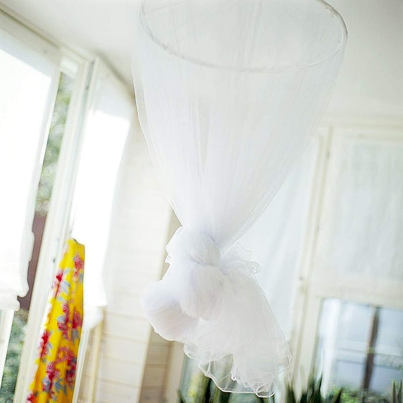 Bed Canopy Netting for Single to King Size, Mosquito Net Princess round Hoop Han