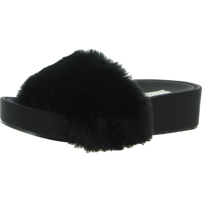 Женские босоножки Steven New York Randela Black Slide 8 среднего размера (B,M) BHFO 8095