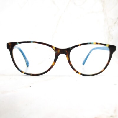 Jill Stuart Eyeglasses Frame JS394-3 Women's Blue Tortoise Full Rim 53-16-140