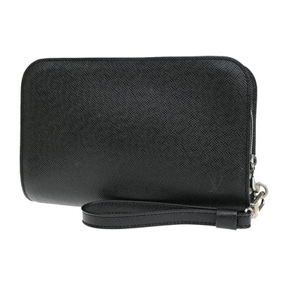 LOUIS VUITTON Baikal Clutch Hand Bag Taiga Leather Ardoise France M30182 67YF903