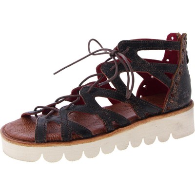 Женские босоножки Bed Stu Shirin III из черной кожи с ремешками 9 Medium (B,M) BHFO 5676