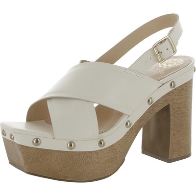 Женские босоножки на платформе Vince Camuto Jenevya белого цвета 9 см (B,M) BHFO 5558