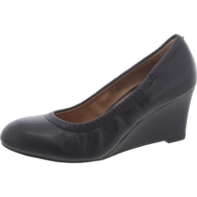 Женские повседневные туфли на танкетке Vionic Womens 389 Camden черного цвета на среднем каблуке (B, M) BHFO 2286