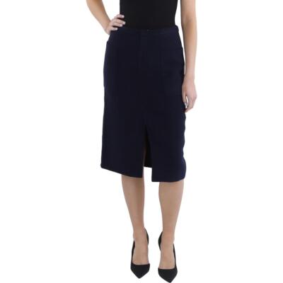 Vince Womens Pencil Skirt Wool Front Split BHFO 1776