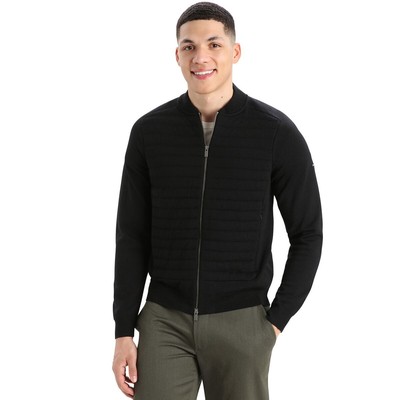 

Icebreaker ICL ZoneKnit Утепленный вязаный бомбер — мужской черный, Icebreaker