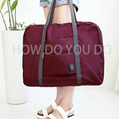 Portable Foldable Women Travel Storage Luggage Carry-on Hand Shoulder Duffle Bag
