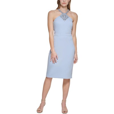 

Женское синее коктейльное и вечернее платье с бретелькой Vince Camuto  BHFO 5553, Sky