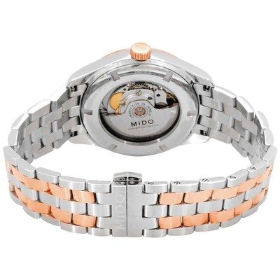 Pre-owned Mido Belluna Ii Automatic Silver Dial Men's Watch M0244072203109