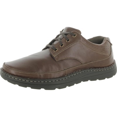 Drew Mens Toldeo II Brown Leather Comfort Formal Oxfords 14 Wide (E) BHFO 2432