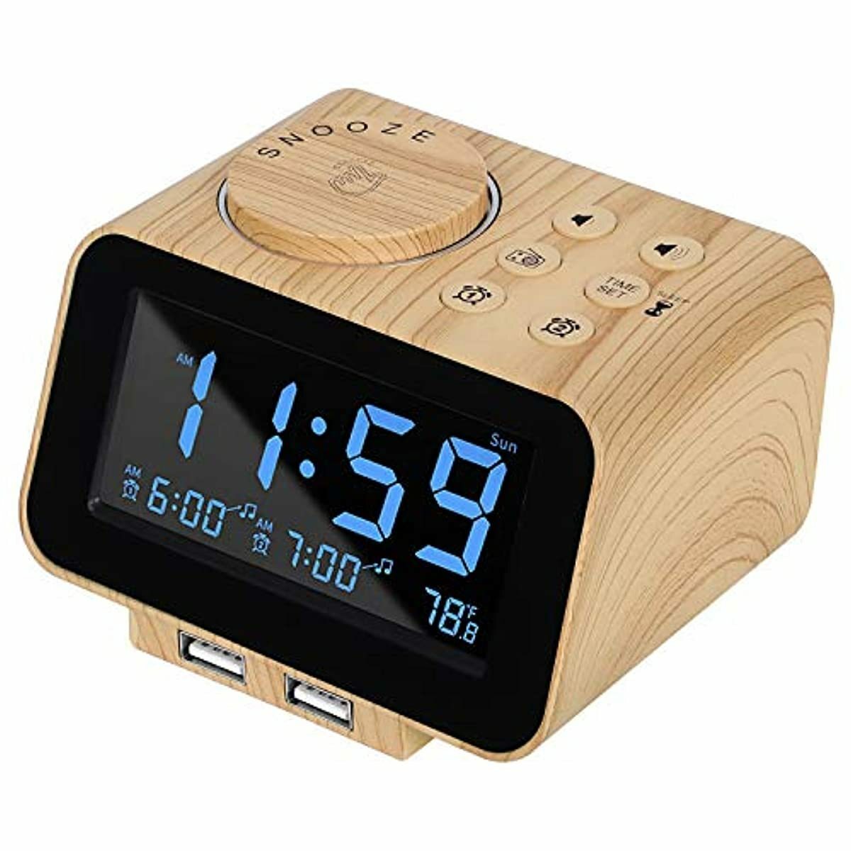For Bedroom Little Small Compact With Usb Charger Port Bed R