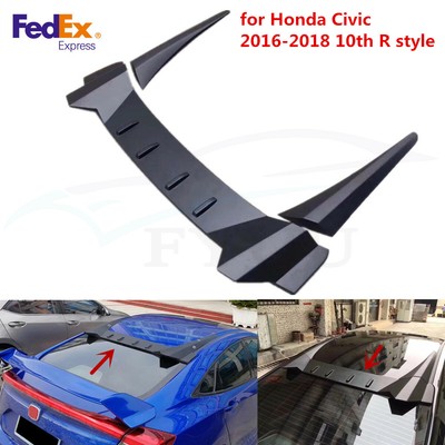 17 18 Honda Civic 5dr Hatchback Fk7 Fk8 Type R Spoiler Stabilizer Set V 2 0 Car Truck Spoilers Wings