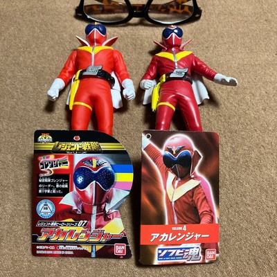 Akaranger Figure Set Of 2 Legend Sentai Hero Series 07 Soft Vinyl Soul Vol.4 Ban