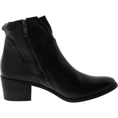 Pre-owned Paul Green Womens Leather Block Heel Booties Ankle Boots Shoes Bhfo 6068