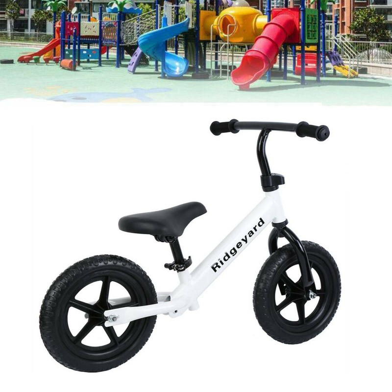 12/" Sport Kids Balance Bike No-Pedal Learn To Ride Pre Bicycle Adjustable Seat