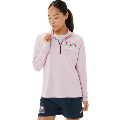 Женская одежда для бега ASICS READY-SET HALF ZIP LAM 2012C541