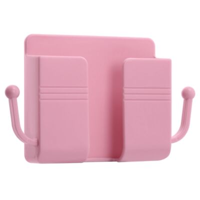Wall Mounted Mobile Phone Holder Charging Stand Rack Shelf Self Adhesive Bracket