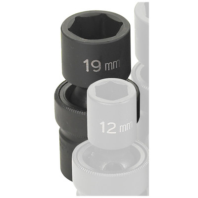 Grey Pneumatic 2019UM Grey Pneumatic SOC 19MM 1/2D IMP UNIV 6PT