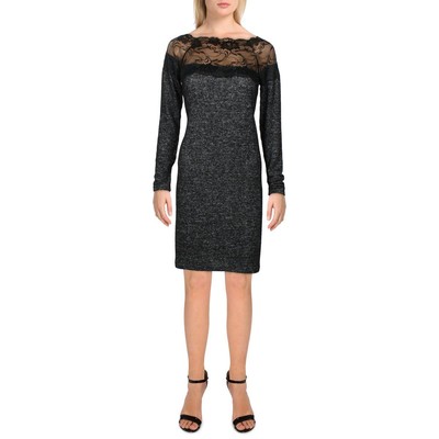 

Vero Moda Женский черный вязаный топ с кружевной отделкой, пуловер, рубашка  BHFO 8425