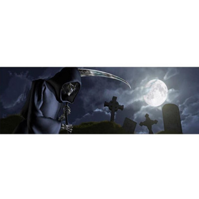 Grim Reaper Cemetery Vinyl Graphic Decal Car Truck Rear Window Sun Shade Sticker