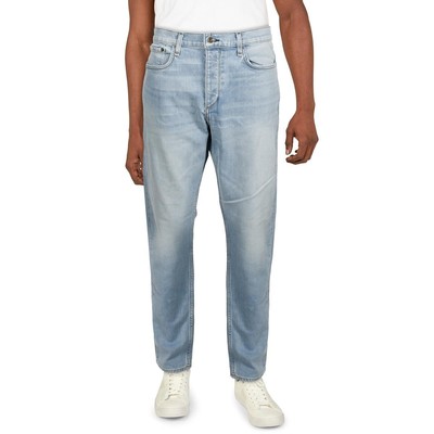 

Мужские джинсы скинни Rag - Bone Fit 1, синие, сверхтонкие, светлые,  BHFO 7683, Shotwell, Fit 1