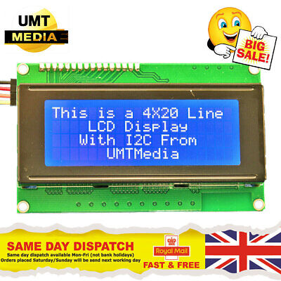 With/Without IIC/I2C 2004 20X4 Character LCD Module Display Blue Green Arduino