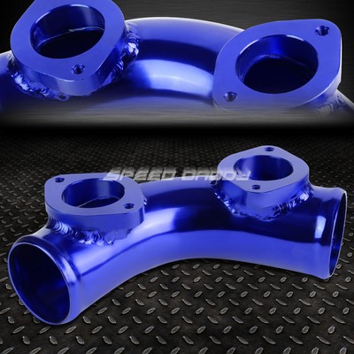 TYPE-S / RS / RZ 2.5 70-ГРАДУСНЫЙ ТУРБО-ПРОДУВОЧНЫЙ КЛАПАН С ДВОЙНЫМ ФЛАНЦЕМ И ПЕРЕХОДНИКОМ ДЛЯ ТРУБ СИНЕГО ЦВЕТА