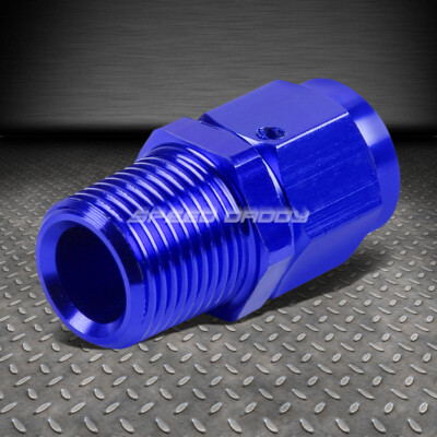 6-ВНУТРЕННИЙ РАСТРУБ К НАРУЖНОМУ СИНЕМУ АЛЮМИНИЕВОМУ РЕДУКТОРУ 3/8 NPT С B-ОБРАЗНОЙ ГАЙКОЙ, ПОВОРОТНЫЙ ФИТИНГ