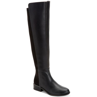 

Черные ботфорты Alfani Womens Ludlowe 5 Medium (B,M) BHFO 1532, Black leather, Ludlowe