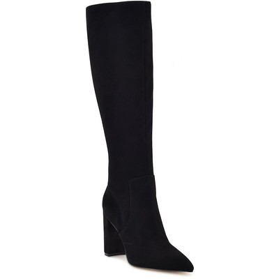 Высокие сапоги до колена Nine West Womens Danee черного цвета 8 Medium (B,M) BHFO 1559
