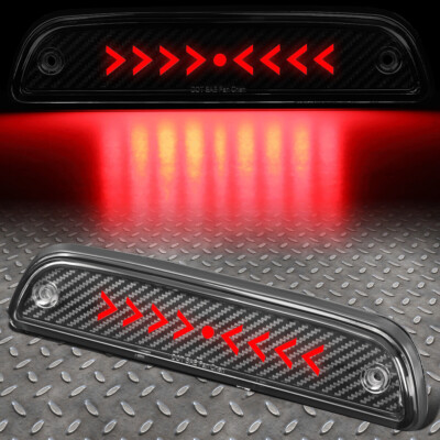 [PULSE FLASH ARROW LED]FOR 95-21 TOYOTA TACOMA CARBON FIBER LOOK 3RD BRAKE LIGHT