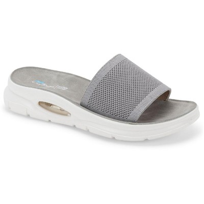 Сандалии Aqua College Womens Alina Grey Slide Sandals Shoes 9.5 Medium (B,M) BHFO 6104