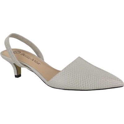 

Женские туфли Bella Vita с острым носком на каблуке Sarah цвета слоновой кости 7,5, узкие (AA, N) BHFO 9621, Natural snake