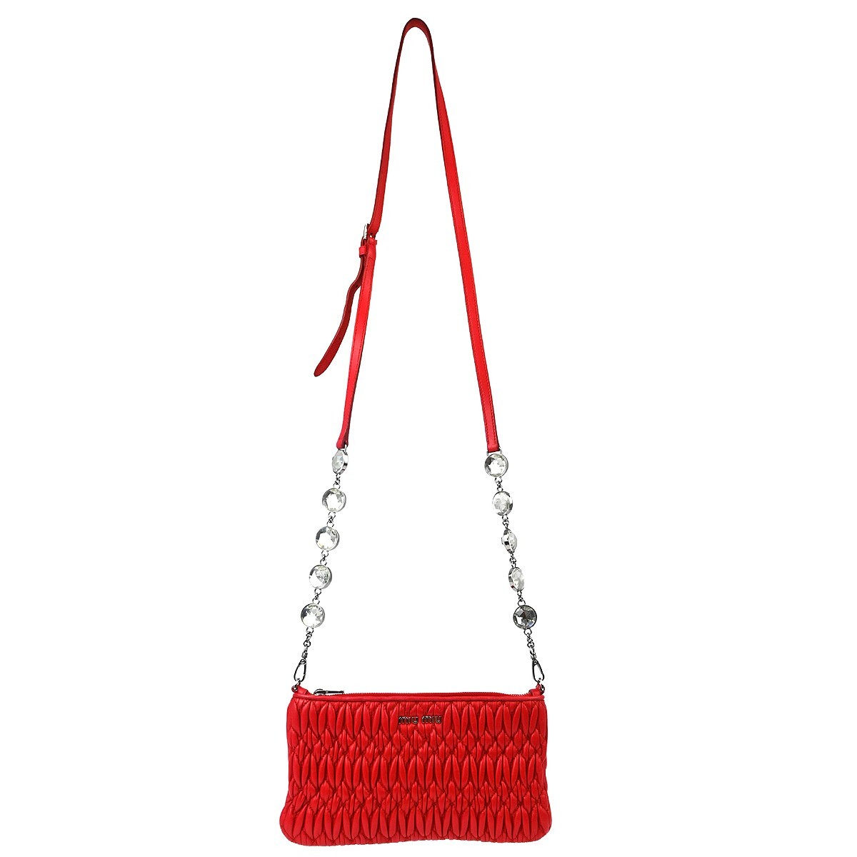 miumiu赤レザー 2wayバッグ ♥️様専用 miumiu ミュウミュウ 2way 赤 ハンドバッグ エナメル 革