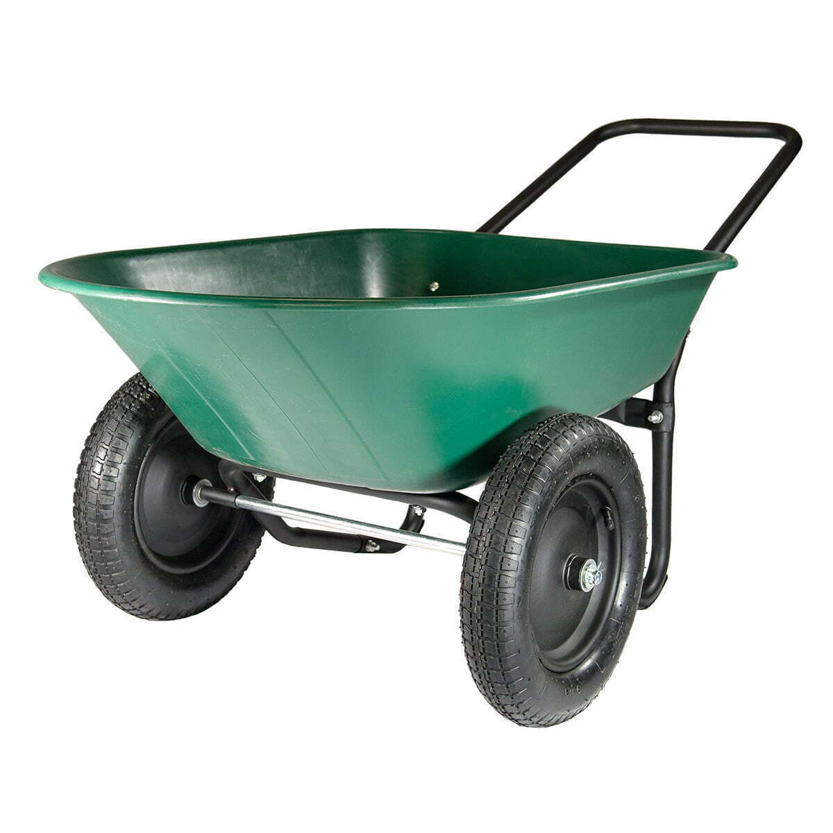 Garden Yard Dump Wagon Cart Lawn Utility Cart Outdoor Heavy Duty Wheelbarrow