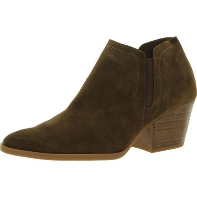 

Dolce Vita Женские коричневые замшевые ботильоны Dasha 11 Medium (B,M) BHFO 0964, Dark brown suede, Dasha