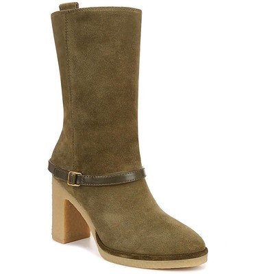 Женские ботинки Franco Sarto Paxton Green до середины икры 5.5 Medium (B,M) BHFO 7590