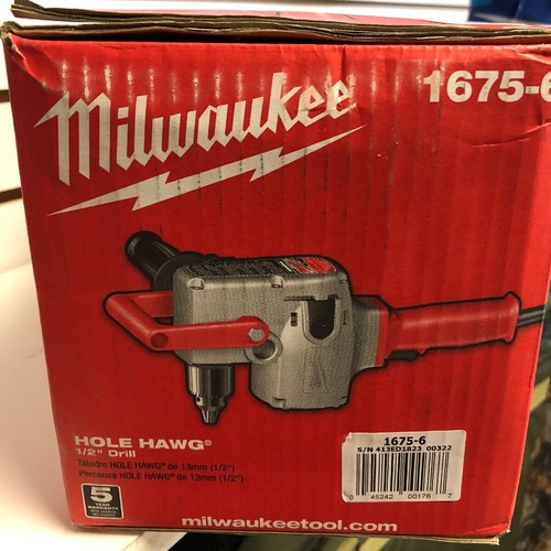 NEW Milwaukee 1675-6 7.5 Amp 1/2 in. Hole Hawg Heavy-Duty Drill