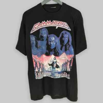 Vintage 90s Gamma Ray Metal Band Euro Bootleg T Shirt
