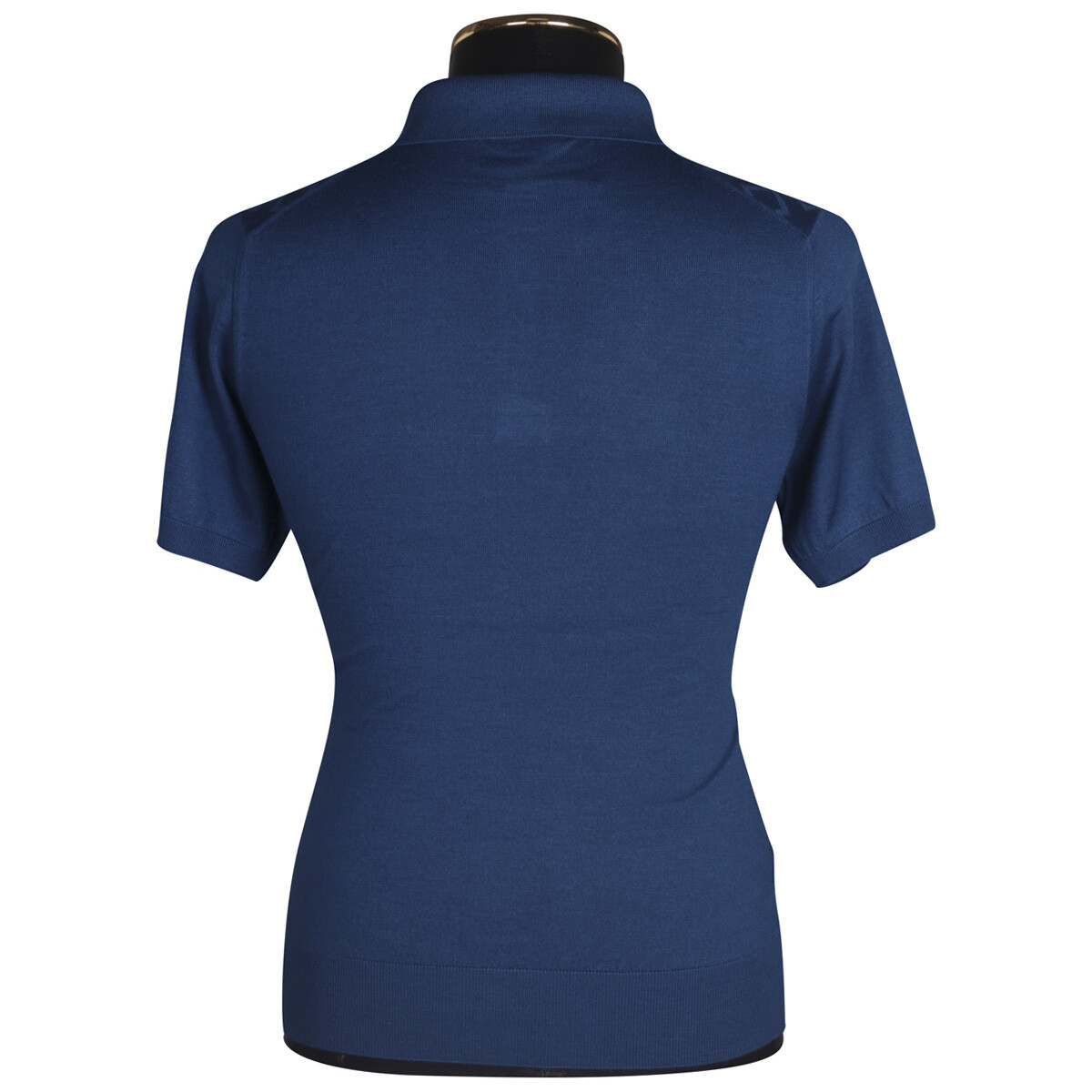 Pre-owned Cesare Attolini Polo For Men Wool Silk Sz 38 Us 48 Eu M Ams15 In Blue